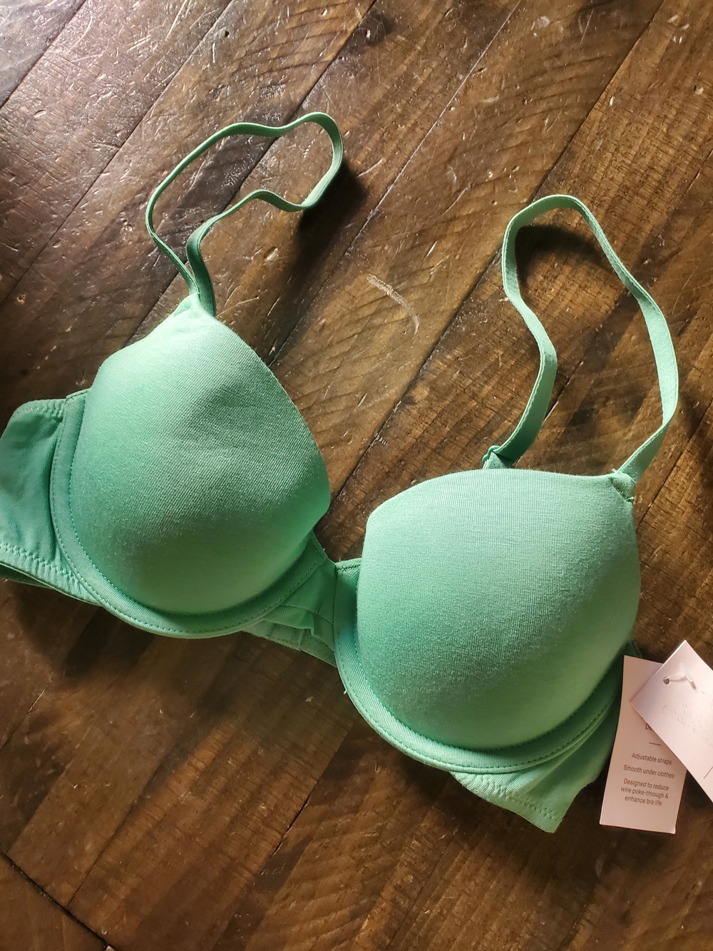 Auden Mint Green Padded T-Shirt Bra